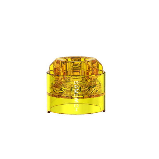 Translucent polished cap combo of the samdwich rda - DOVPO