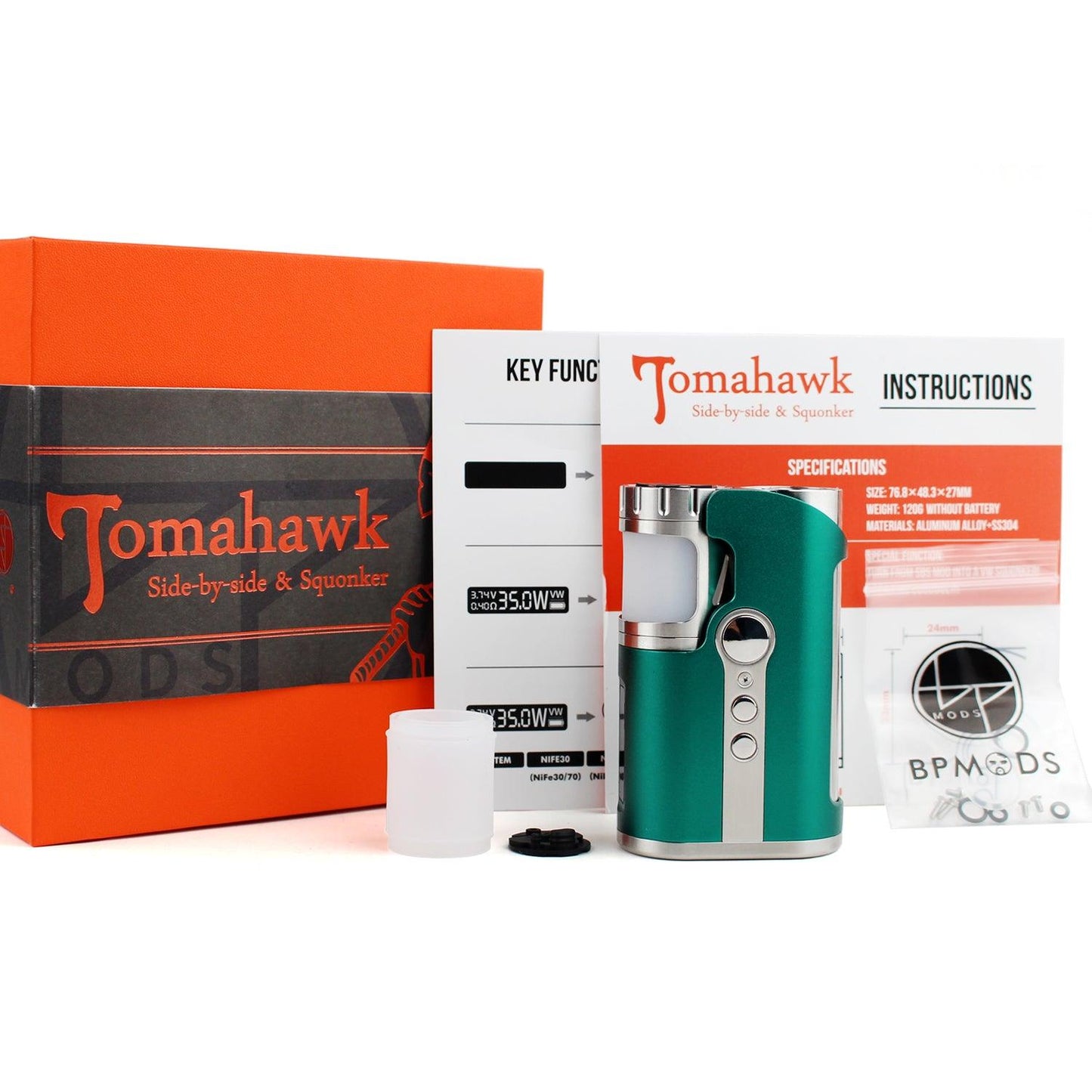 Tomahawk SBS & Squonker Box Mod – DOVPO
