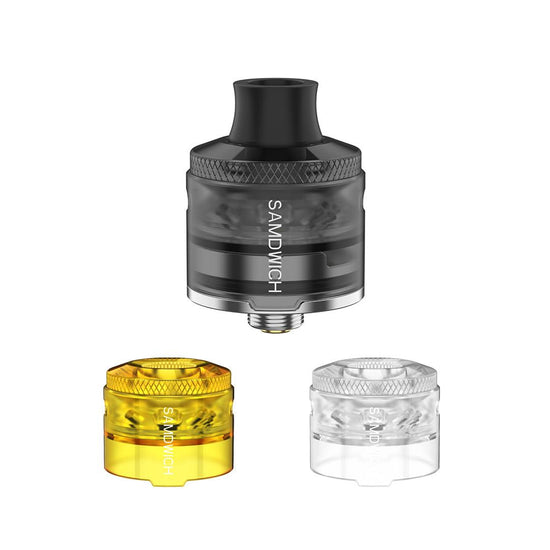 Load image into Gallery viewer, Translucent polished cap combo of the samdwich rda - DOVPO
