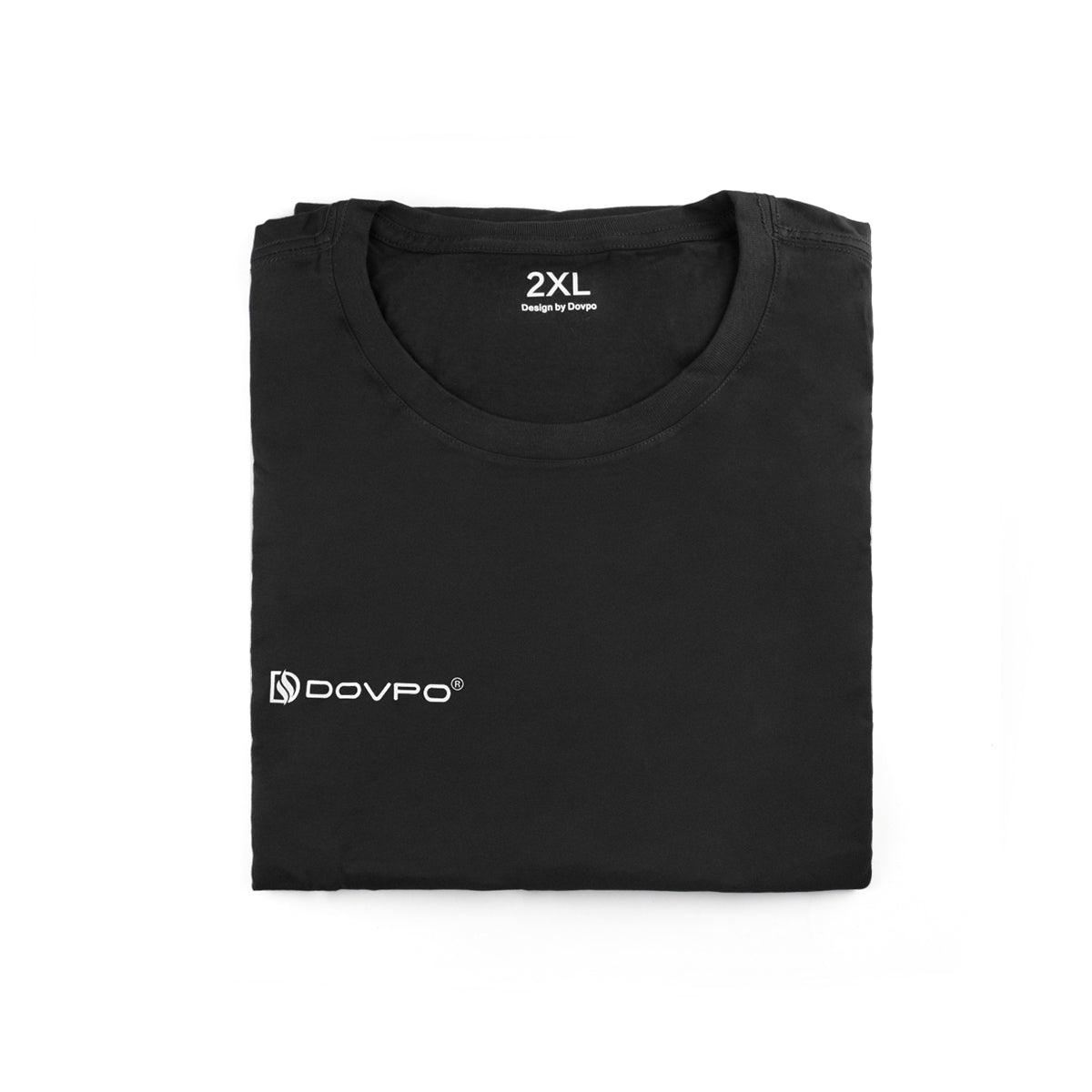 Load image into Gallery viewer, Dovpo Black T-Shirt - DOVPO
